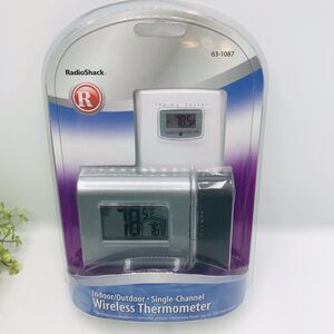 NOS Radio Shack 63-1087 INDOOR / OUTDOOR WIRELESS THERMOMETER  Battery Operated